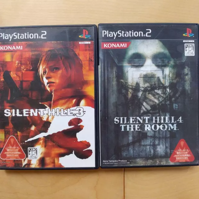 Silent Hill 3 & 4 The Room PS2 PlayStation2 Sony 2 Game Set Used "very good"