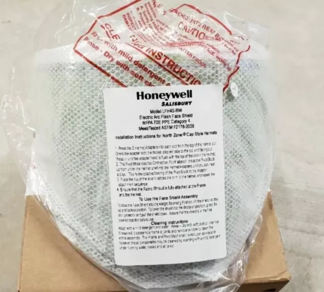 Honeywell Salisbury Electric Arc Flash Face Shield LFH40-RW, FOR NORTH ZONE CAP