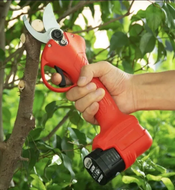 Tijera Poda Eléctrica 2 baterías Corte De 28mm Para Olivo Almendro Jardinería