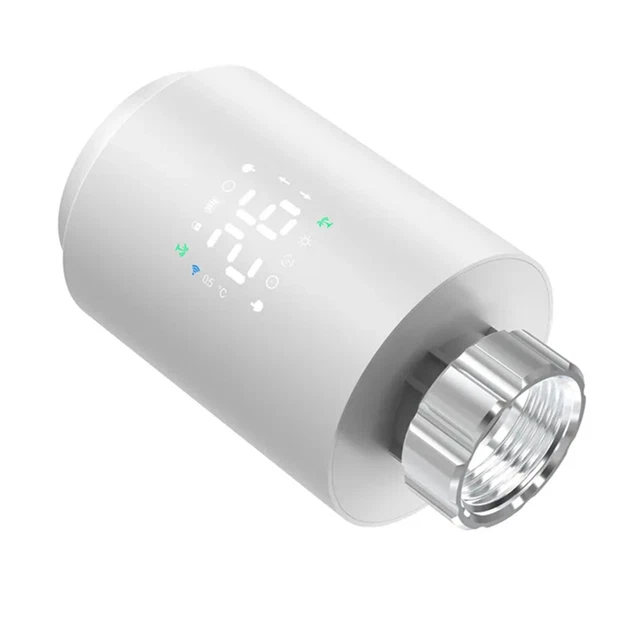 Mini design pour actionneur de radiateur ZigB ee thermostat avec assistant vocal