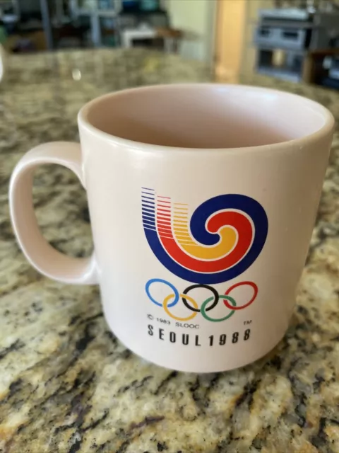 VINTAGE 1988 SEOUL KOREA OLYMPICS HODORI TIGER Mug / Coffee Cup