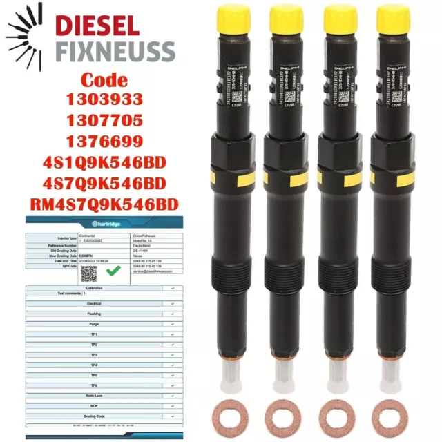 4x Injecteur Ford Mondeo Jaguar X Type 2.0 Diesel Injecteur EJDR00504Z