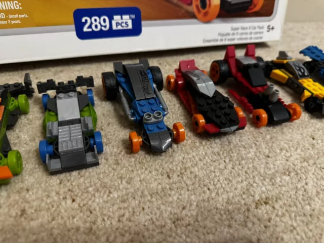 Mega Bloks Hot Wheels super race 8 car pack 2014 - Very Rare 3