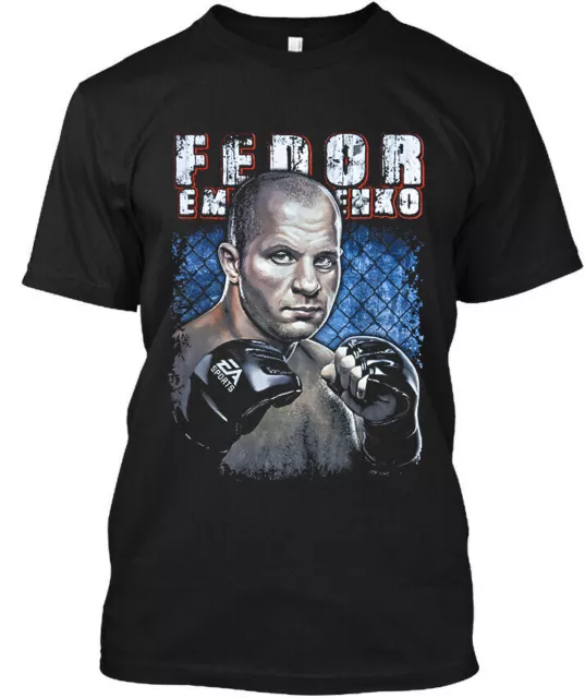 NWT Fedor Emelianenko Russian Mixed Martial Artist Retro Graphic T-Shirt S-4XL