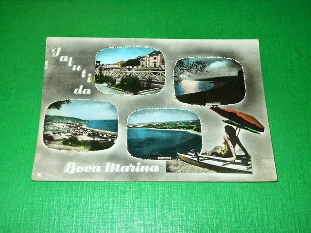 Cartolina Saluti da Bova Marina - Vedute diverse 1959