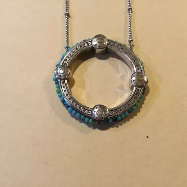 Collar Colgante De Cuentas Azul Turquesa Brighton Global Dream