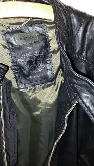 Diesel Lederjacke   Größe L