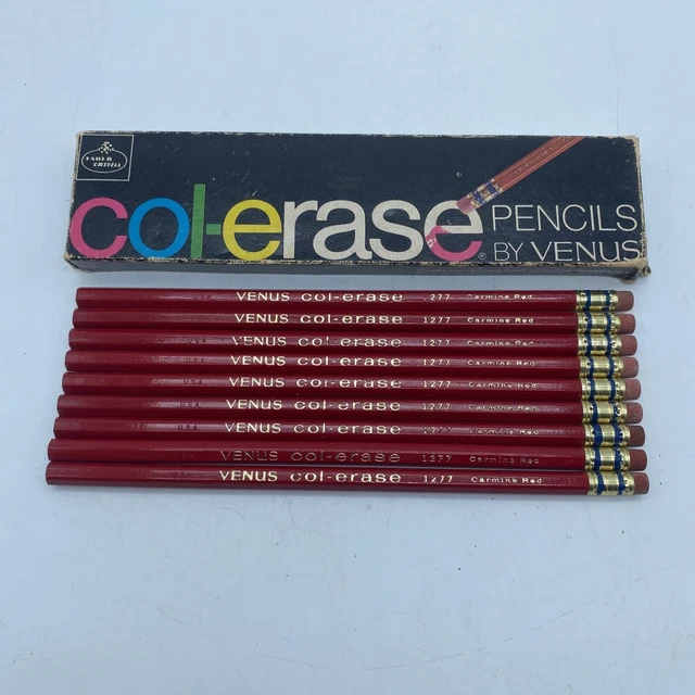 FABER CASTELL VENUS ColErase Erasable Colored Pencils Carmine Red 1277