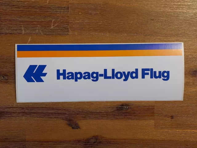 Hapag-Lloyd Flug - Aufkleber Sticker Retro 80er Jahre