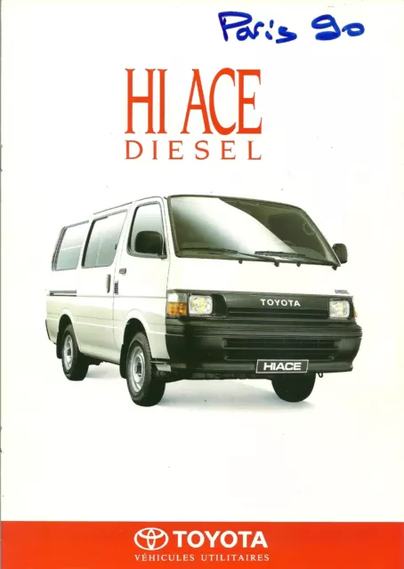 Catalogue Publicitaire Toyota Hi Ace - Diesel - 1990