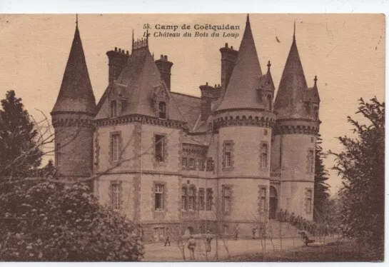 CPA -  MORBIHAN - CAMP de COËTQUIDAN - Château du Bois du Loup