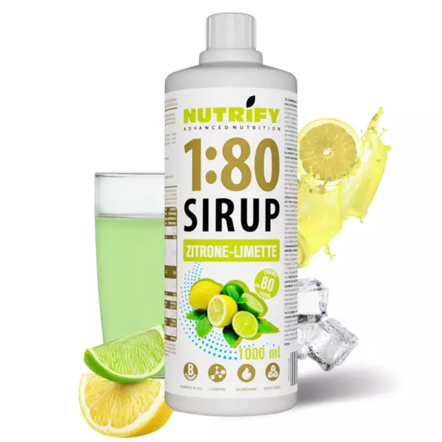 NUTRIFY Low Carb 1:80 Sirup Vital Drink Getränkekonzentrat 1 L für 80 L