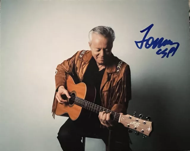 TOMMY EMMANUEL HAND SIGNED 8x10 PHOTO LEGEND GUITARIST AUTHENTIC AUTOGRAPH COA