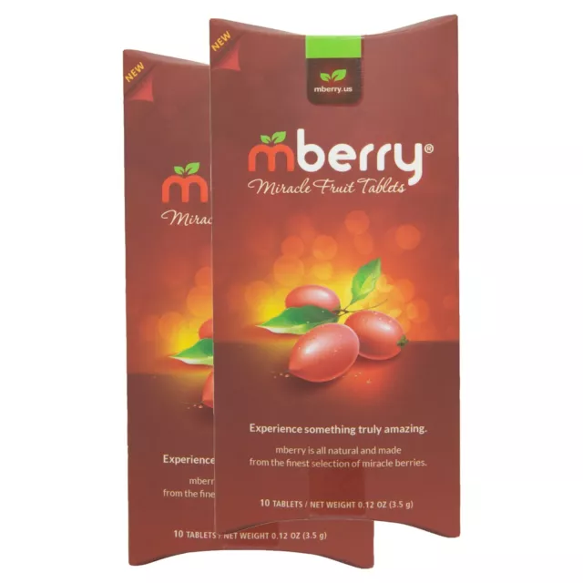 mberry Miracle Berry Tablets | 2 Pack (20 Tablets) Official mberry Brand