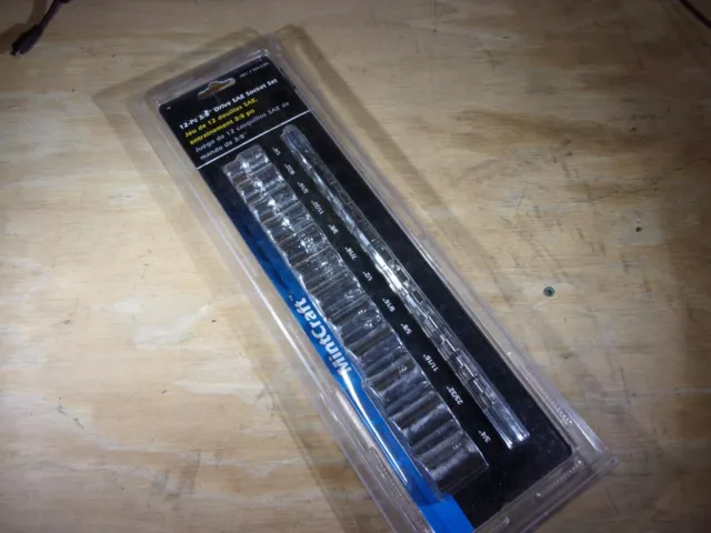 New Mintcraft 12Pc. Sae 3/8" Drive Socket Set  # 5696281