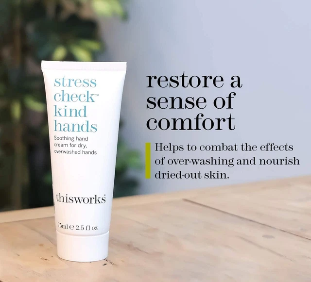 NUEVO THISWORKS control de estrés manos amables 75 ml crema de manos esto funciona tamaño de viaje