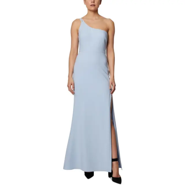 Laundry by Shelli Segal Womens Blue Knit Formal Evening Dress Gown 0 BHFO 2642