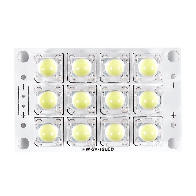 DC 3V 5V 12 LED Bianco Super Luminoso Piranha Circuito LED Luci LED LigU5O5