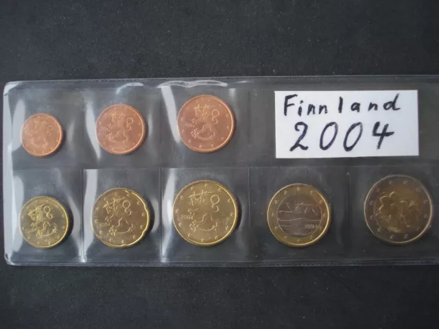 Finnland KMS 1cent - 2,00€ prägefrisch aus 2004 Lose im Beutel