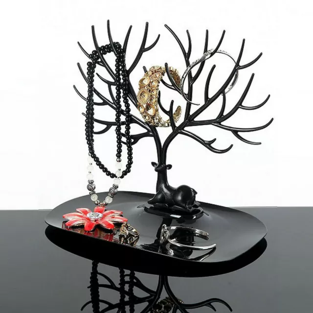Retro Bird Tree Stand Book Jewelry Earrings Necklace Ring Rack Holder Display AU