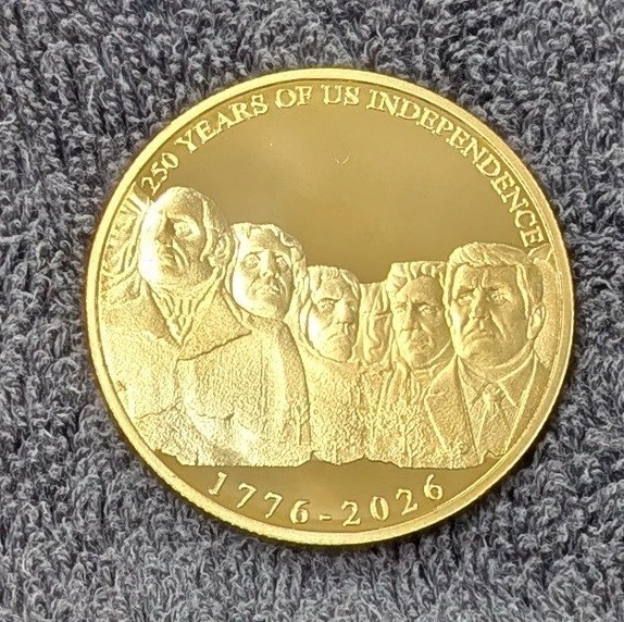 DONALD TRUMP GOLD Coin World Cup 2026 250th Anniversary of America ...