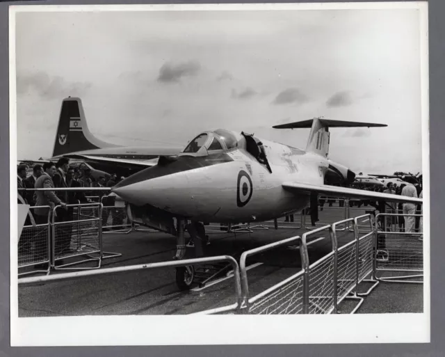 Saunders Roe Sr.53 & El Al Bristol Britannia Large Vintage Original Press Photo