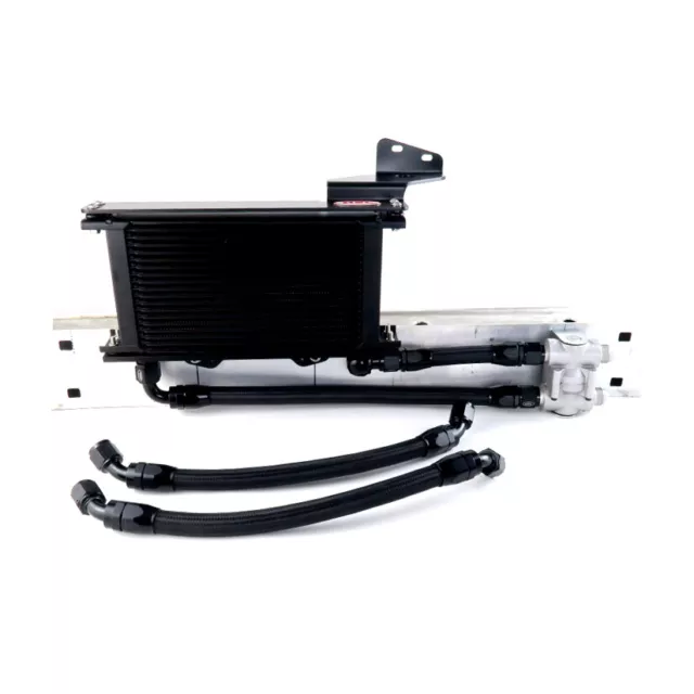 HEL Kit Raffreddatore Olio per Honda Civic Type R FK2 15-17 - Nero Nylon Cotone Intrecciato