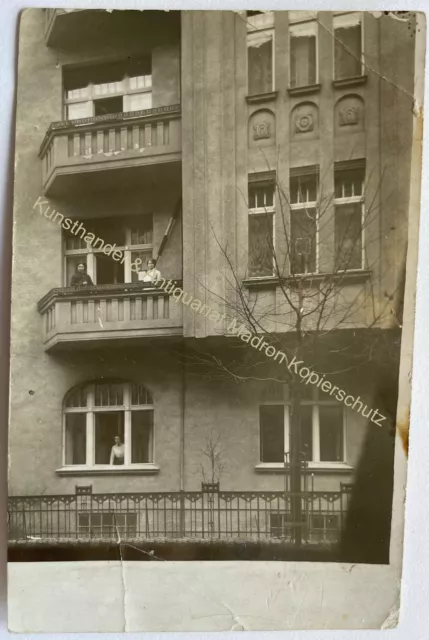 orig. Foto AK Berlin Spandau Haus Gebäude 1918