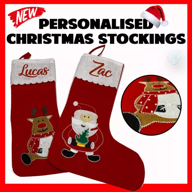 Christmas Stocking Personalised Xmas Stocking Gifts Bag Ornament Gift Stockings