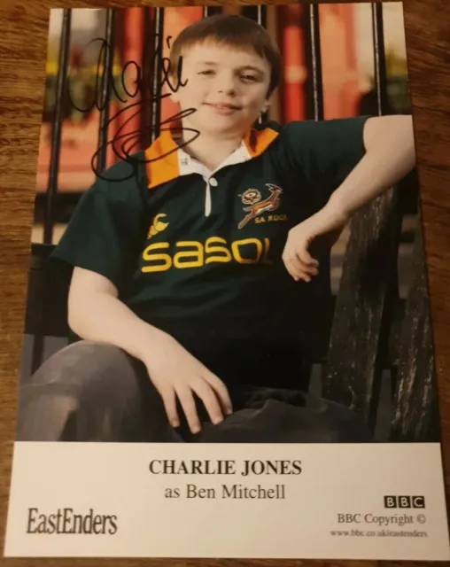 BBC EastEnders Ben Mitchell Charlie Jones Hand Signed Cast Card Autograph