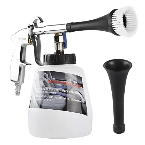 YAOBLUESEA Pistolet Nettoyage, Automatique Air Comprimé Pulvérisateur avec Bross