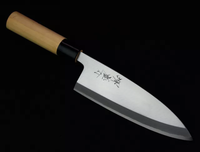 Japanese Sakai Keisuke Yasuki White Carbon Steel Deba knife Kitchen Cutlery