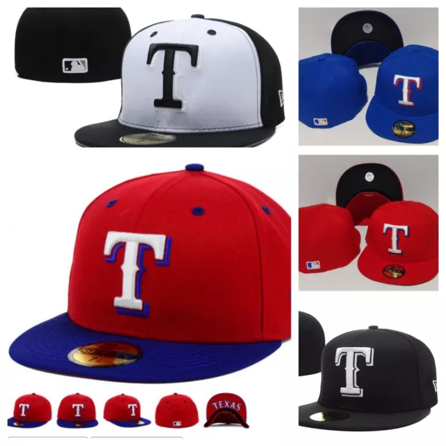 Texas Rangers 2024 World Series Fitted On-Field Hat Cap Mens Blue Baseball Hat