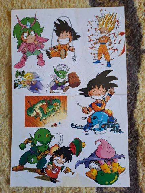 Pegatinas Dragon Ball Z Vintage Año 1995 De La Revista Super Juegos