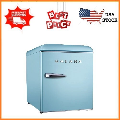 GALANZ 1.7 CU ft Retro Mini Fridge, Blue, Estar 77.98 PicClick