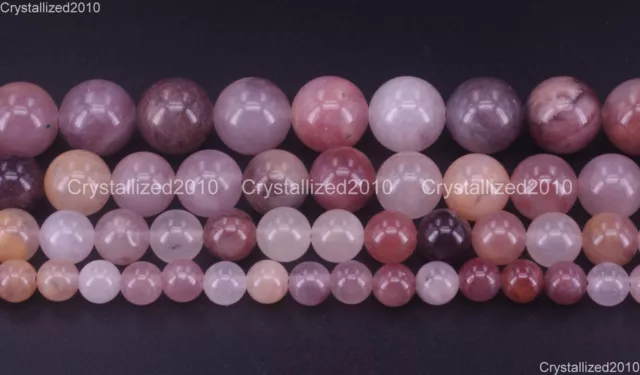 Natural Violet Agate Onyx Gemstone Loose Round Beads 6mm 8mm 10mm 12mm 15.5"