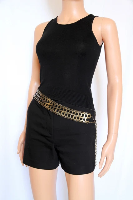 Chanel ceinture chaine métal doré avec médaillon siglé ref.129659 - Joli Closet