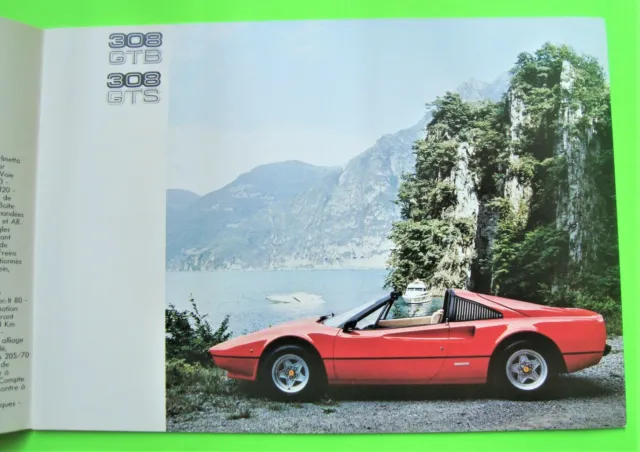 1977 FERRARI 308 GTB / 308 GTS PRESTIGE COLOR BROCHURE 24-pgs 7 LANGUAGES Xlnt 2