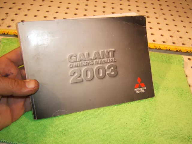 Genuine Mitsubishi 2003 GALANT owners Genuine OEM 1 Manual only, 2003 Galant 2