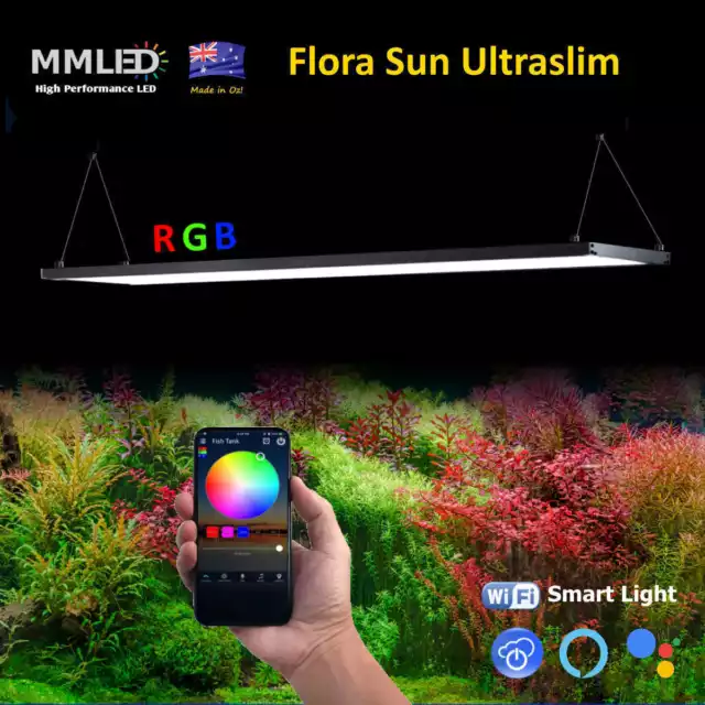 90CM MML Programmable Flora Sun Smart Panel LED Light For Fresh Water Aquarium