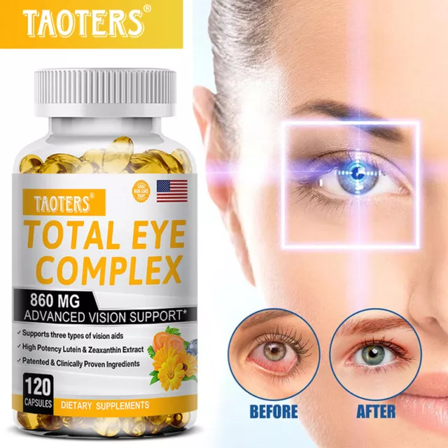 Lutein Zeaxanthin Eye Supplement Clear Vision Vitamin Complex Vegan