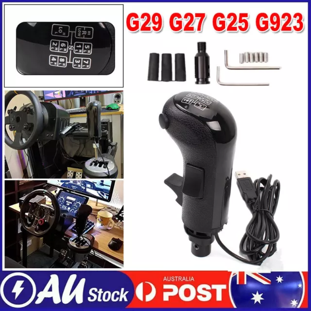 6+R USB SIMULATOR Gear shifter for Logitech G29 G27 G25 G920 Steering Wheel  PC $122.88 - PicClick AU