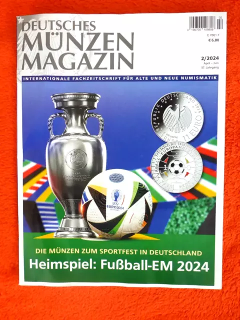 Deutsches Münzenmagazin 2/2024    Fußball-EM 2024   wie NEU