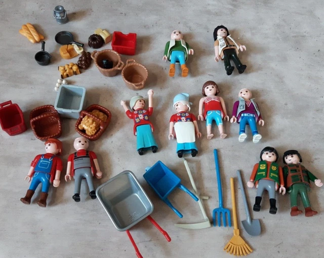 Gros Lot De 116 Personnages PLAYMOBIL - Vintage Et Moderne - Mix Complet