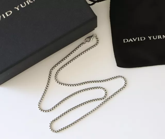 David Yurman Men's 2.7mm Sterling Silver 22" Box Chain Necklace