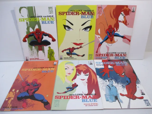 Spider- Man Blue 1, 2, 3, 4, 5, 6 Jeph Loeb & Tim Sale - Marvel Comics 2002