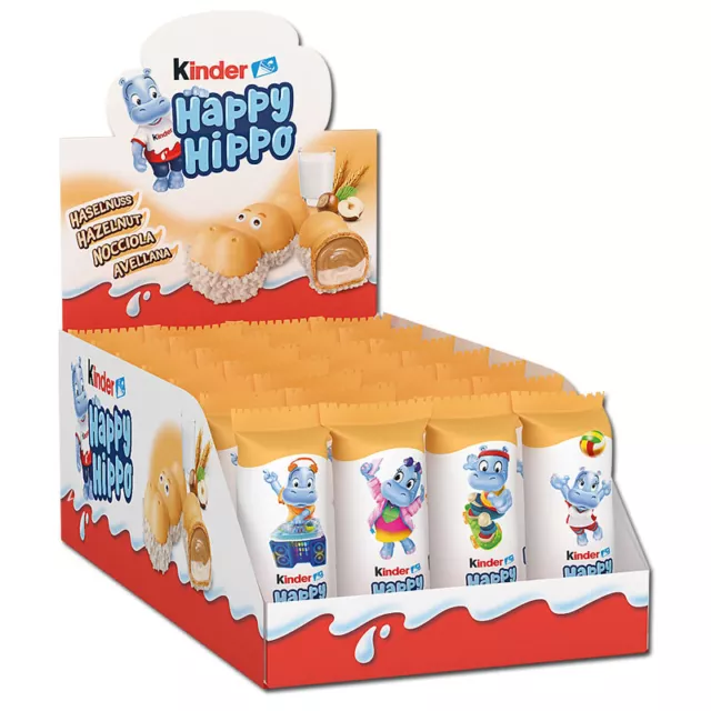 (16,37€/1kg) Ferrero Kinder Happy Hippo Haselnuss, 28 Riegel je 20,7g