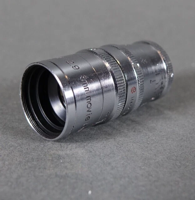 Vintage Ichizuka Optical  Kinotel Anastigmat F:2.9 1-1/2 8mm Movie Camera Lens