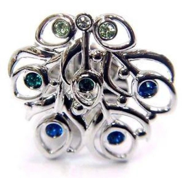 Swarovski 2015 SCS Peacock Wheel Tack Pin 5160332