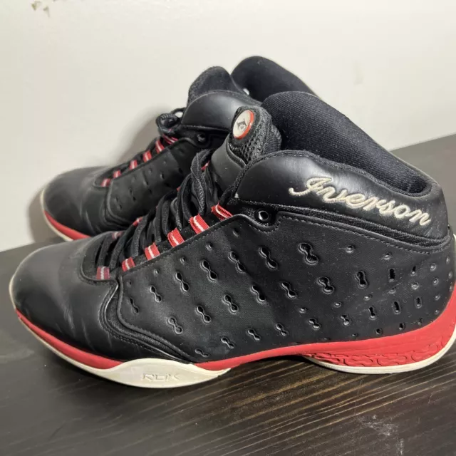 REEBOK ALLEN IVERSON ANSWER VIII 8 MID Black White Red Tuxedo Mens